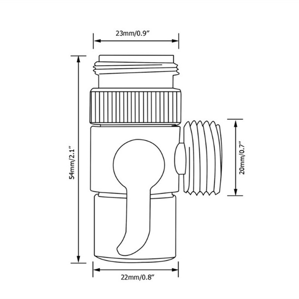 Home Bathroom Kitchen Basin Sink Faucet Brass Diverter Polished Chrome Water Tap Filter Valve Replacement Part