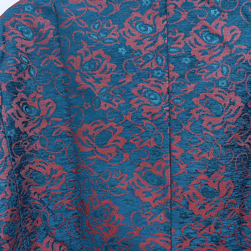 Iefb Borduren Lange Mouw Blauw Mannen Blazers 2022 Koreaanse Mode Jacquard Stof Pak Jas Britse Silhouet Kleding