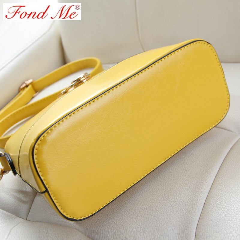 Eenvoudige Effen Kleur Schouder Messenger Bag