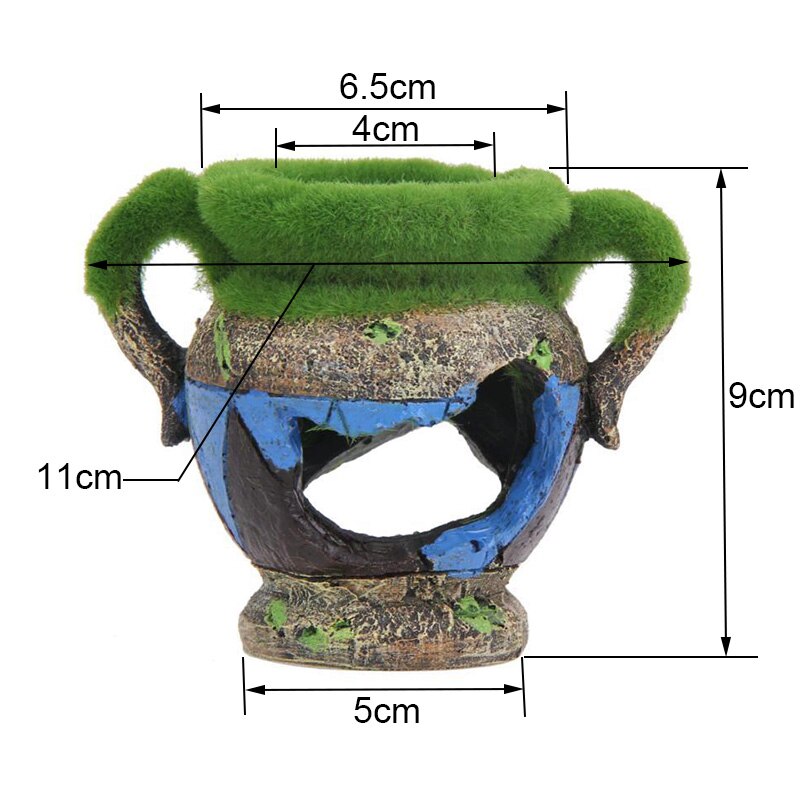 Aquarium zubehör Aquarium pflanzen Pflanzen für Aquarium Aquarium Dekoration Künstliche Höhle Landschaftsbau Fisch und garnelen Schutz: Vase