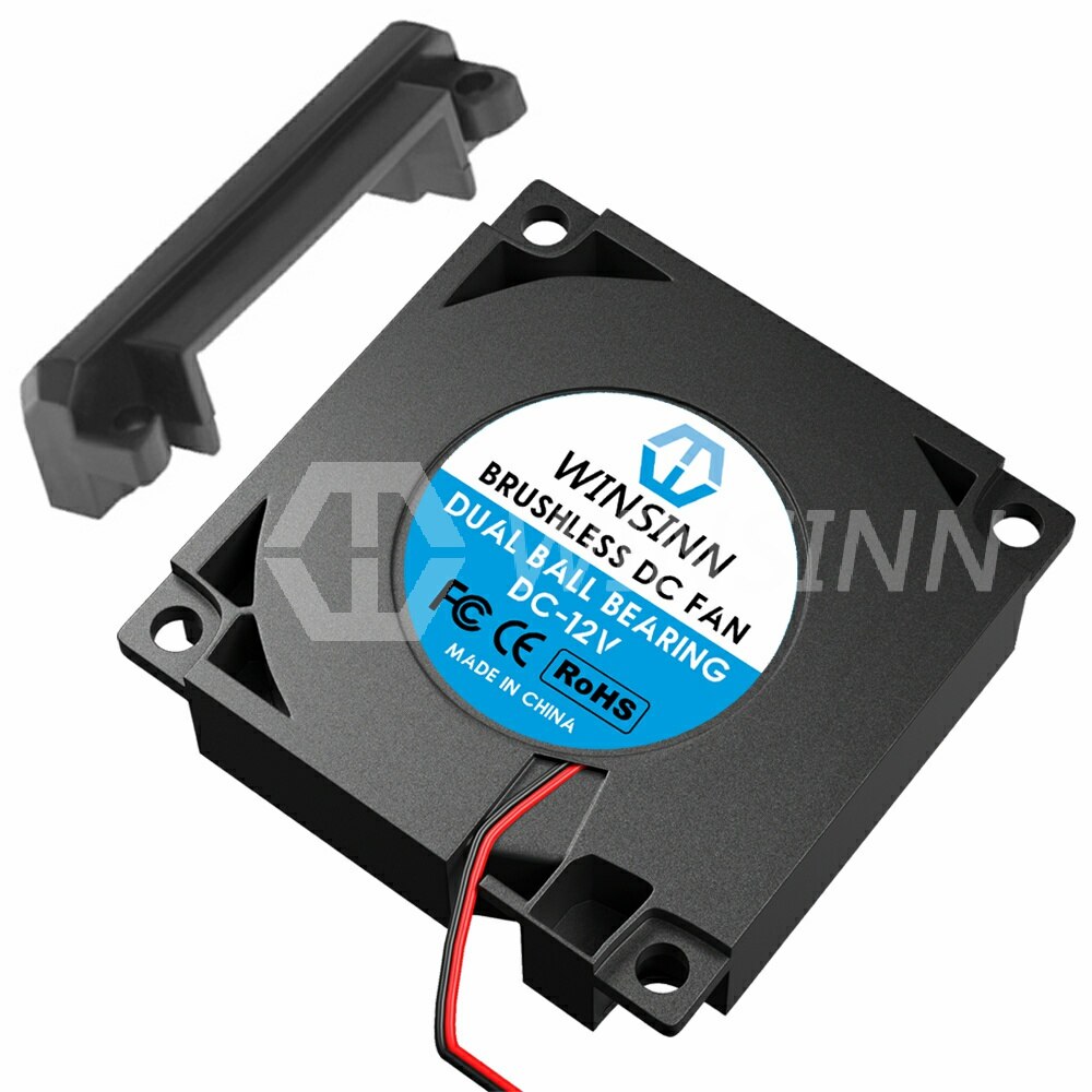 WINSINN 4010 40mm Ventilatore DC 5V 12V 24V Idraulico/Doppio Cuscinetto A Sfere Brushless Turbina di Raffreddamento turbo 40mmx10mm 2spillo: nero
