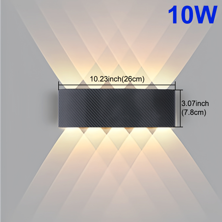 Moderne Outdoor Wandlamp Waterdichte LED Wandlamp AC85-265V 6W 10W Decoratie lampen Voor Slaapkamer Gangpad Galerij woonkamer: changeable