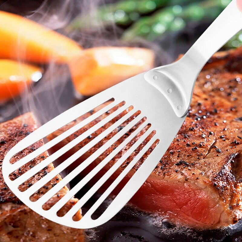 Stainless Steel Fish Shovel Stainless Steel Shovel Fried Fish Beef Steak Leakage Shovel Kitchen Supplies Stainless Steel Frying