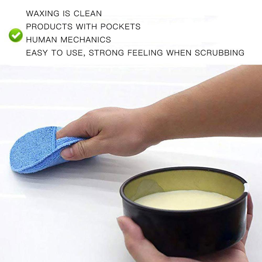 Soft Microfiber Car Wax Applicator Pad Polishing Sponge for Apply and Remove Wax Auto Care Polish Foam Sponge 5Pcs