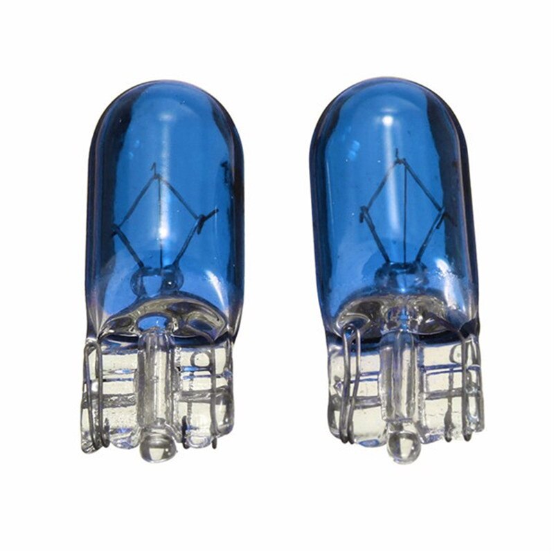2Stck 12V 5W T10 501 W5W Auto Seite Keile Licht Instrument Lampe Armaturenbrett Halogenlampen Blau Klar verrotten Gelb Grün Violett: Blau