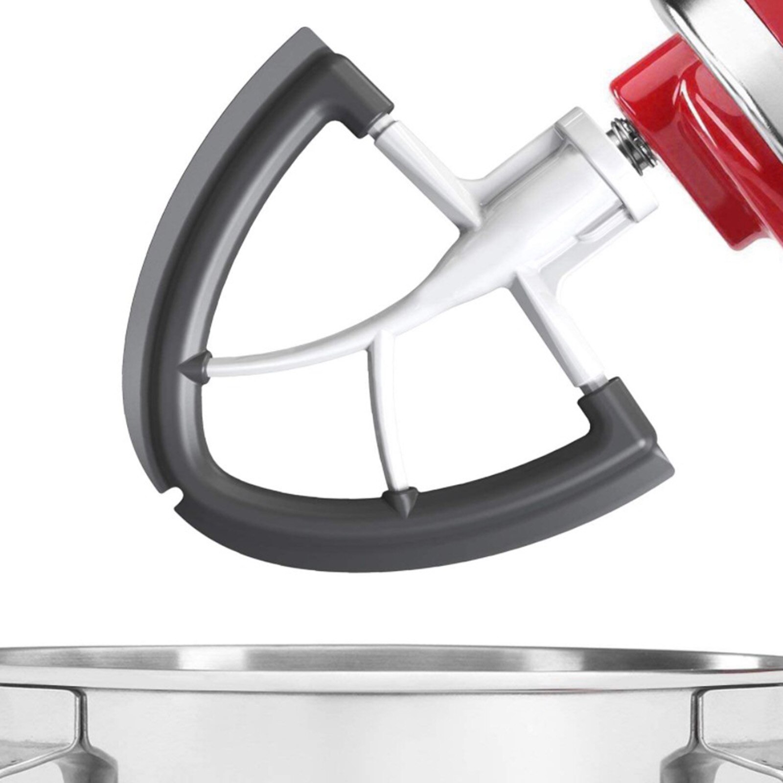 Flex Edge Beater 6 Quart-raspador de tazón de silicona para batidora de pie con cabezal inclinable