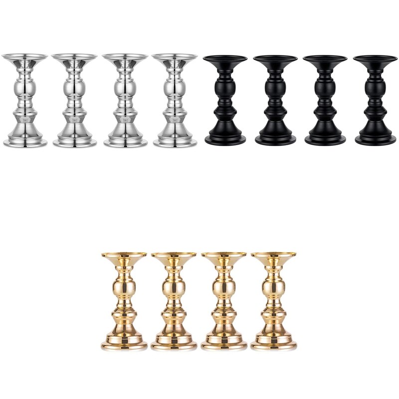 Bougeoirs en forme de pilier de , centre de table de mariage, bougeoir en métal, décoration parfaite pour les fêtes de Festival, salon
