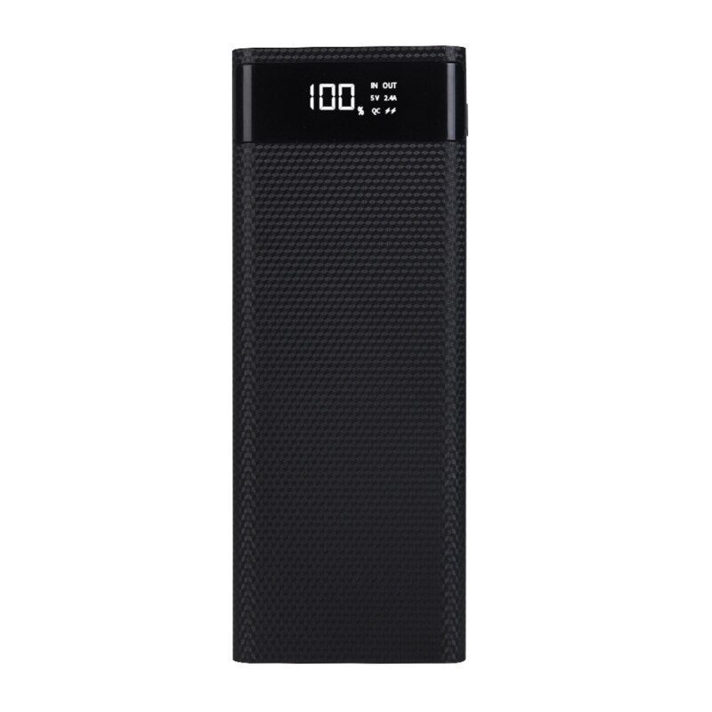 Afneembare QC3.0 Dual Usb Lcd-scherm Diy 8X18650 Batterij Case Powerbank Shell Draagbare Externe Box Powerbank Protector