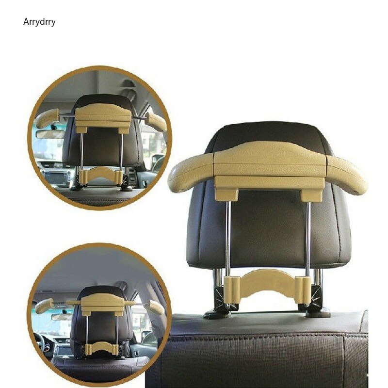 para reposacabezas de asiento de coche de Mini colgador para ropa ajustable percha para Auto de acero inoxidable Durable Ropa Accesorios de coche