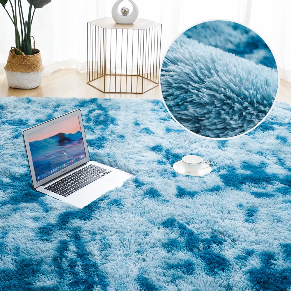 Tapis doux, épais et moelleux en peluche pour enfant, en velour, pour salon, lit, chambre, fenêtre, chevet, décor à la maison: color 4 / 60x120cm
