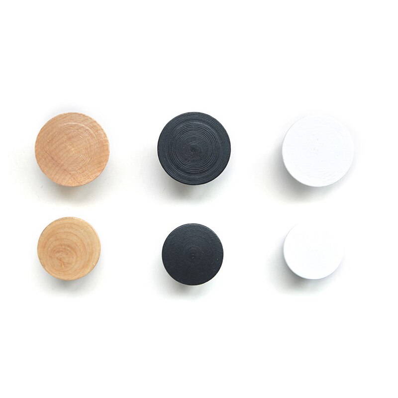 1Pcs Solid Wood Round Hook Wall Hanger Wall Clothes Hanger Coat Hat Towels Hooks Home Decoration Hook For Hanging Key Holder