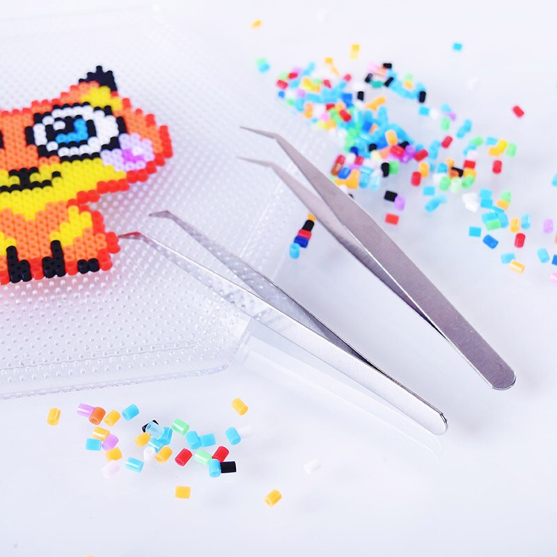 Iron Tweezers 5 pcs Hama Beads Clip For Hama Beads 5mm 2.6mm Perler Beads Tools Iron Jewelry Beads Accessories