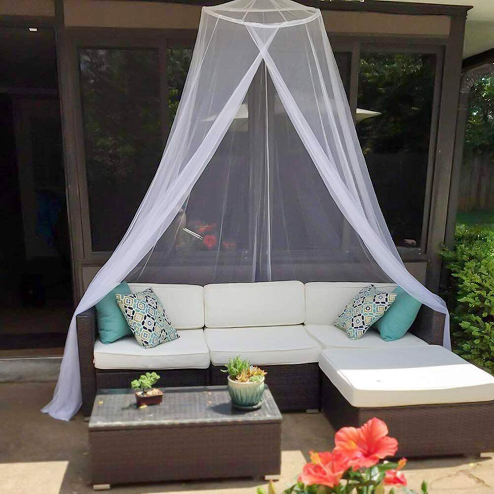 Foldable Hang Dome Mosquito Net Bed Canopy Bed Circular Curtain for Bedroom