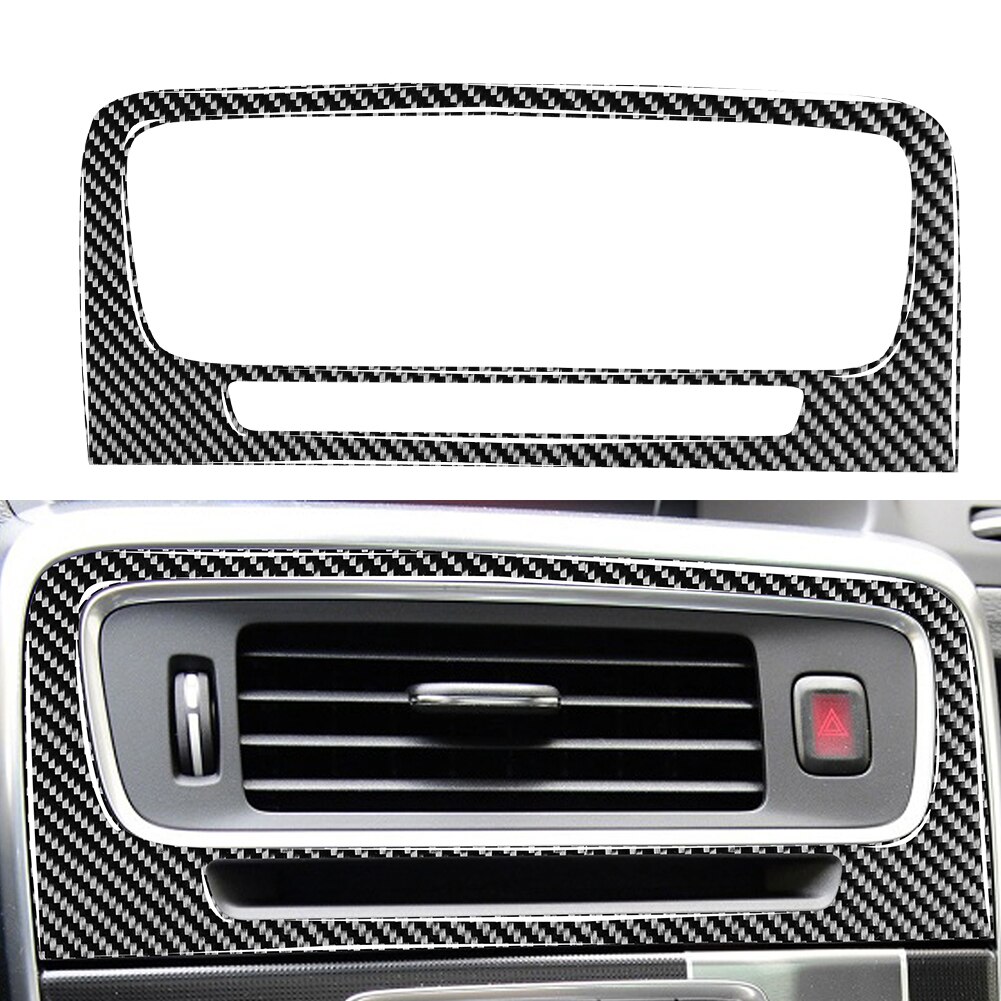 Console A/C Air Vent Frame Trim Koolstofvezel Outdoor Anti-Weerstand Repareren Onderdelen Voor Volvo V60 10-17 Volvo S60 10-18