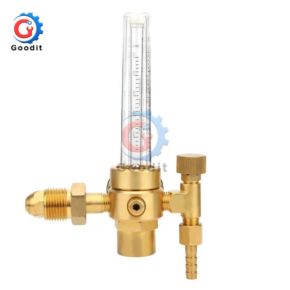 Argon Gauge Pressure Regulator AR191 Single Tube Counter Argon Flow Meter For Weld Mig Tig Welding Pressure Reducer Flowmeter