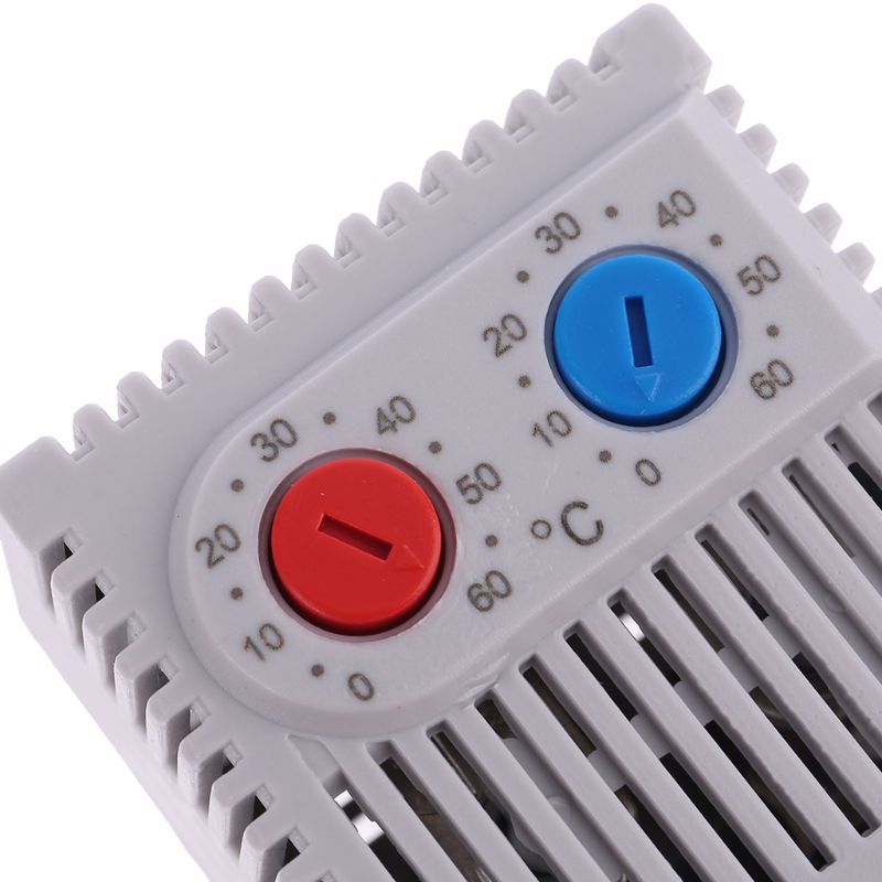 Pequeño compacto regulador ajustable de temperatura ZR011dual termostato conexión calentador ventilador para gabinete ZR 011