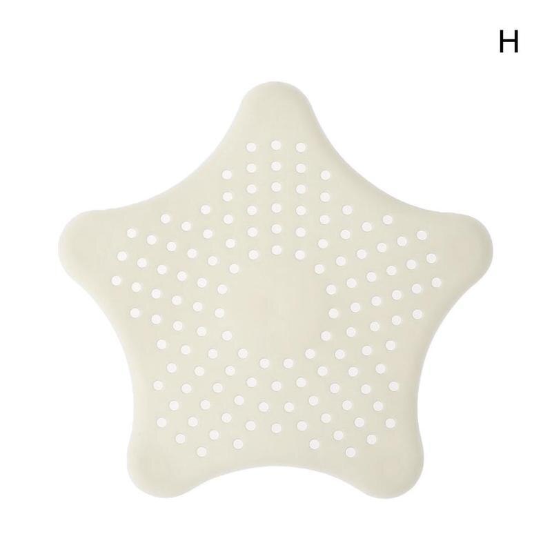 Pentagram Rubber Anti-blocking Floor Drain Kitchen Sink Strainer Bathroom Sewer Drain Hair Catcher