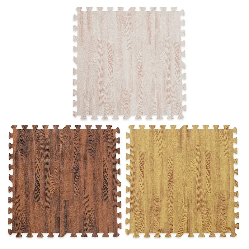 Houtnerf Puzzel Mat Baby Foam Play Splicing Slaapkamer Thicken Zachte Moderne Floor Kids Tapijt Woonkamer Kruipen Tapijt Play mat