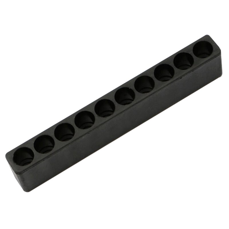 Vástago hexagonal con agujero para destornillador, herramienta de almacenamiento con cabezal de plástico, agujeros, 10/12