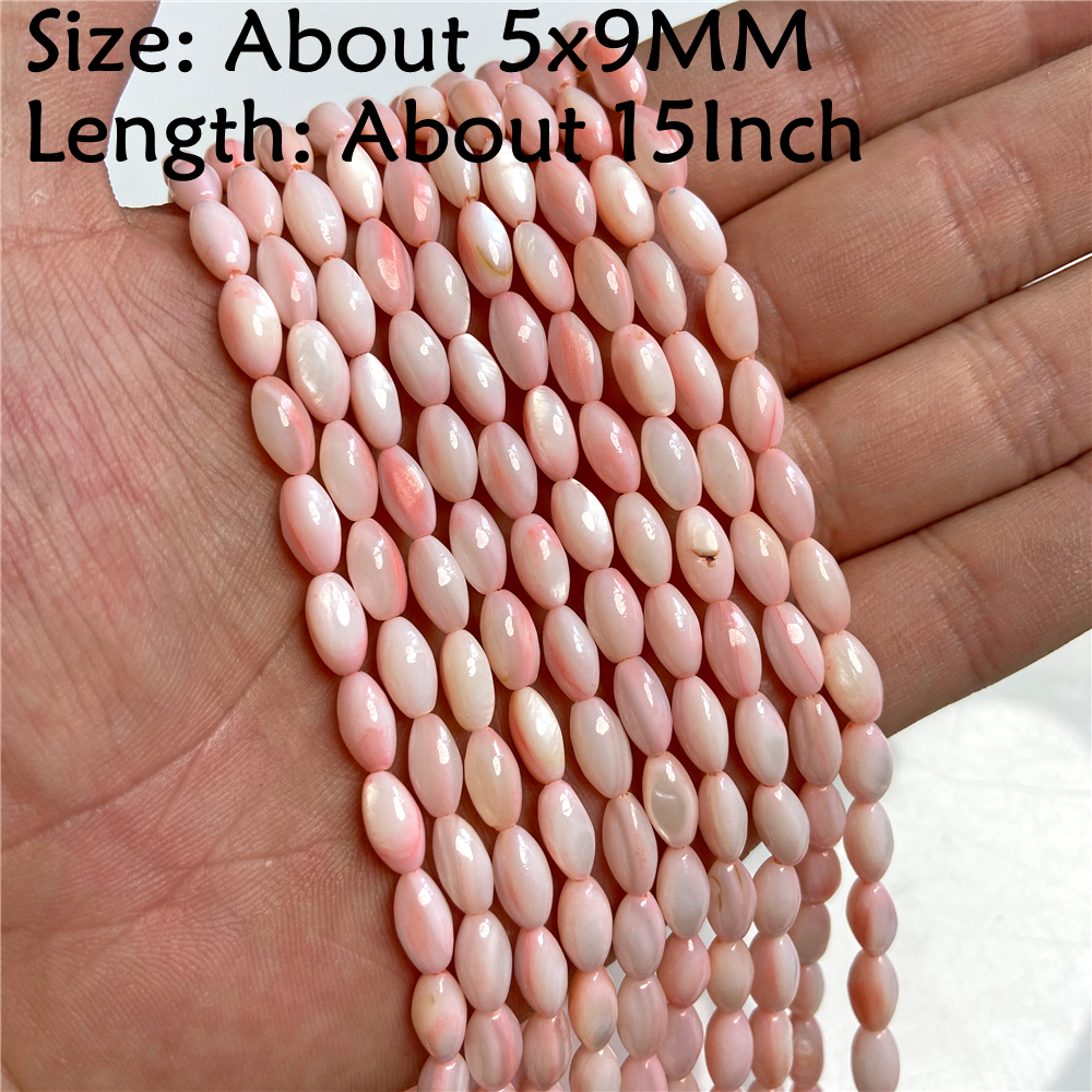 Natuursteen Schelp Kralen Charme Roze Losjes Spacer Kralen Geverfd Parelmoer Schelp Kraal voor DIY Armbanden Oorbellen Kettingen
