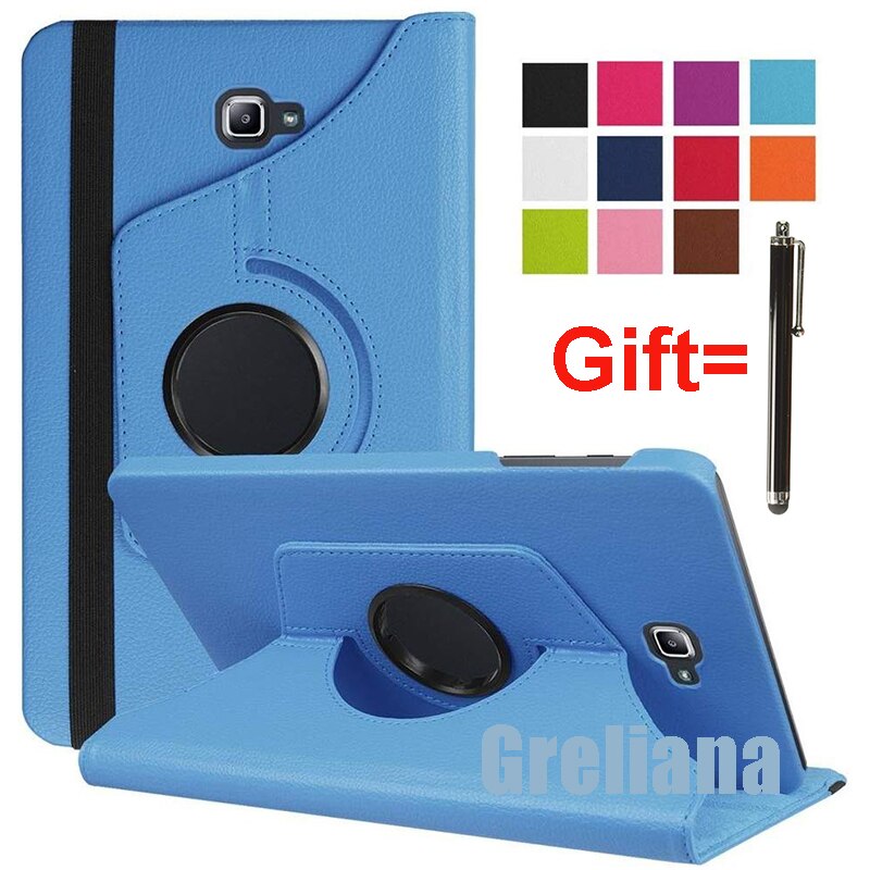 360 Rotating Case for Samsung Galaxy Tab A 10.1 T580 T585 Stand Cover PU Leather Case for Samsung Tab A6 10.1 T580N T580N