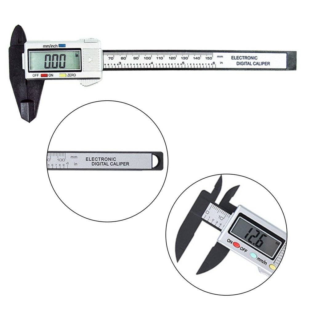 0-100mm Multifunction Electronic Digital Vernier Caliper LCD Micrometer Digital Vernier Depth Gauge Height Measurement Tools