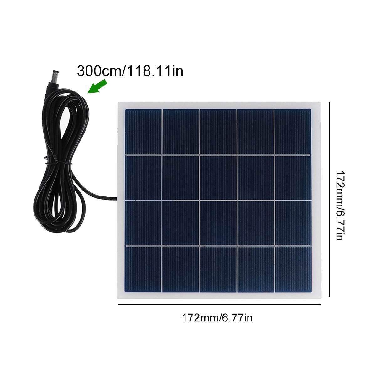 5W 10W 5V Portable DC Solar Panel Polysilicon Fast Charger Outdoor Climbing Travel Emergency Power DIY Solar Charger: 10w DC interface