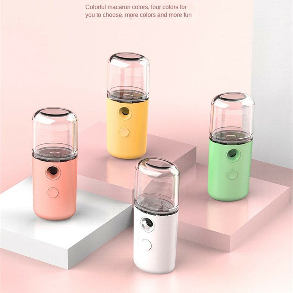 Humidifier Vaporizer Portable Diffuser Water Alcohol Sanitizer Oil, Rechargeable Easy to Carry Summer Water Humidifier