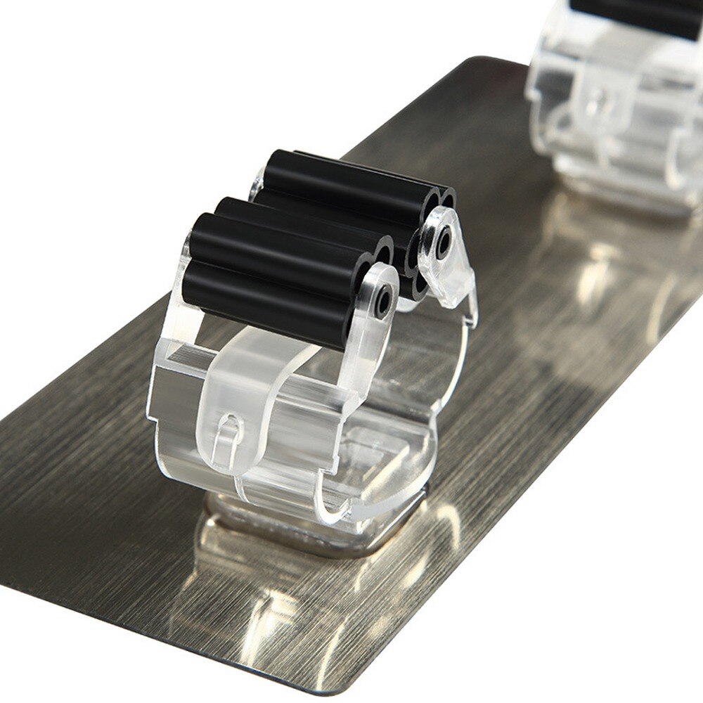 Adhesive Multi-Purpose Hooks Wall Mounted Mop Organizer Holder RackBrush Broom Hanger Hook Kitchen bathroom Strong Hooks