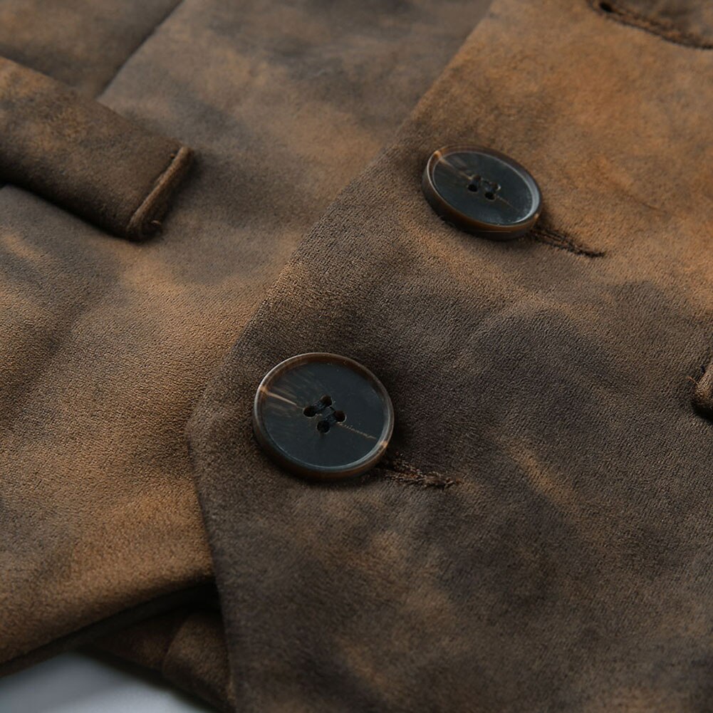 Knappe Mannen Mode Single-Breasted Pak Vest Slanke Katoenen Vest