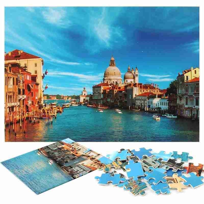 Jigsaw Paper Puzzles 1000 Pieces Self-assembling Scenery Puzzles Adults Puzzles Jigsaw Educational Toys Toy Landscape