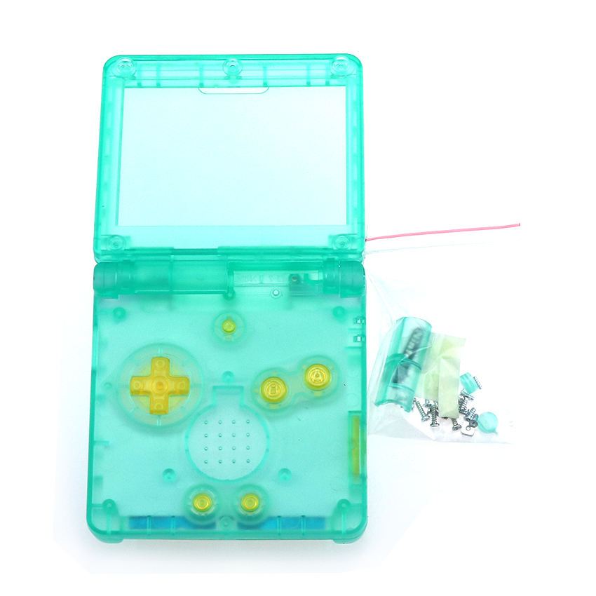 Cool clair pour GBA SP boîtier de remplacement coque pour Game Boy Advance SP