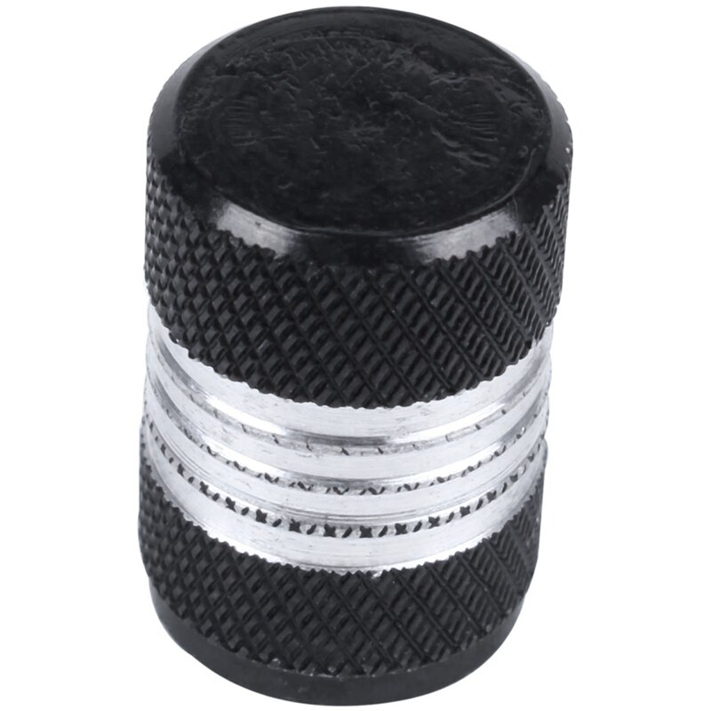 104 stuks aluminiumlegering auto motor wiel band ventieldop stofkap zwart