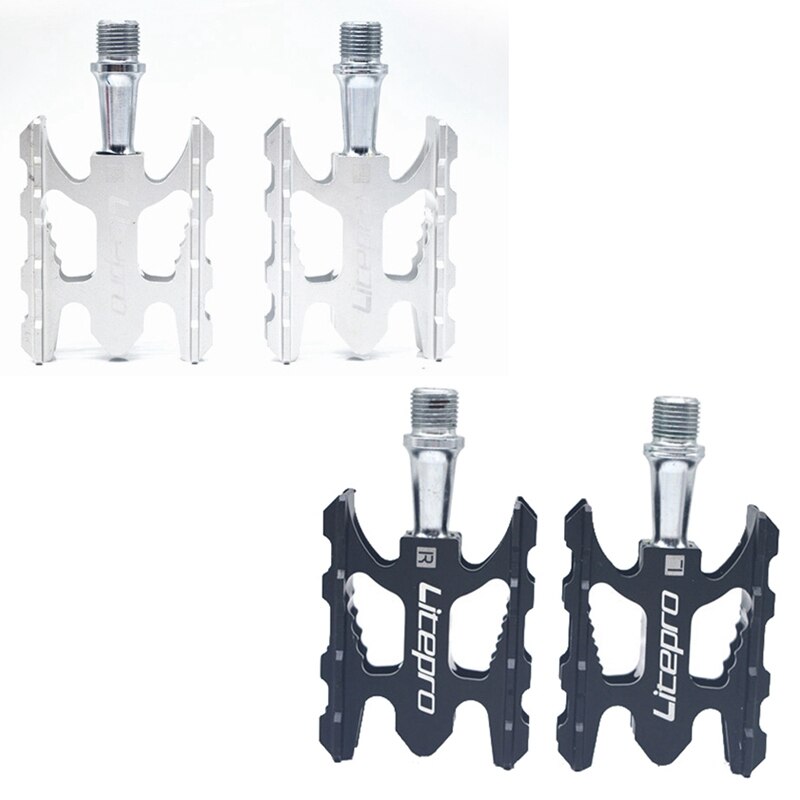 Ad-litepro-pedales de bicicleta de 2 piezas, Pedal de rodamiento ultraligero K3 para bicicleta de montaña plegable Brompton, negro y deslizante