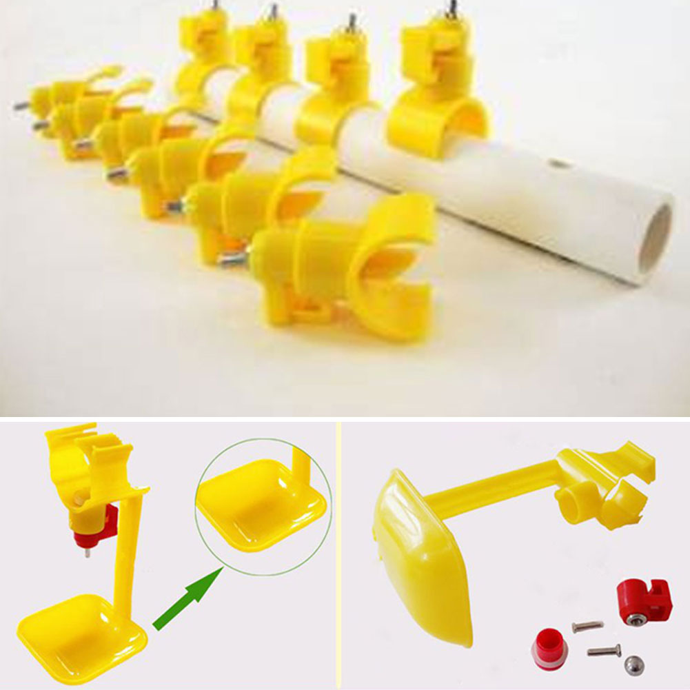 Steel Ball Drinking Home Poultry Farming Semicircular Chicken Birds Automatic Practical Water Fountain