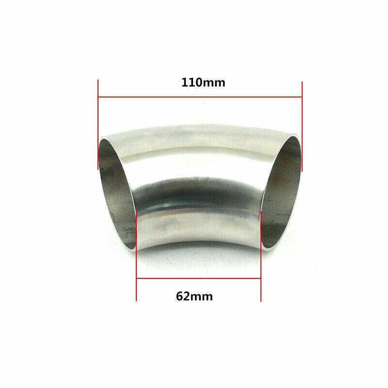 2.5 ''Inch Rvs 45 ° Graden 63Mm Gelast Uitlaat Bocht Buis Auto Elleboog Pijp
