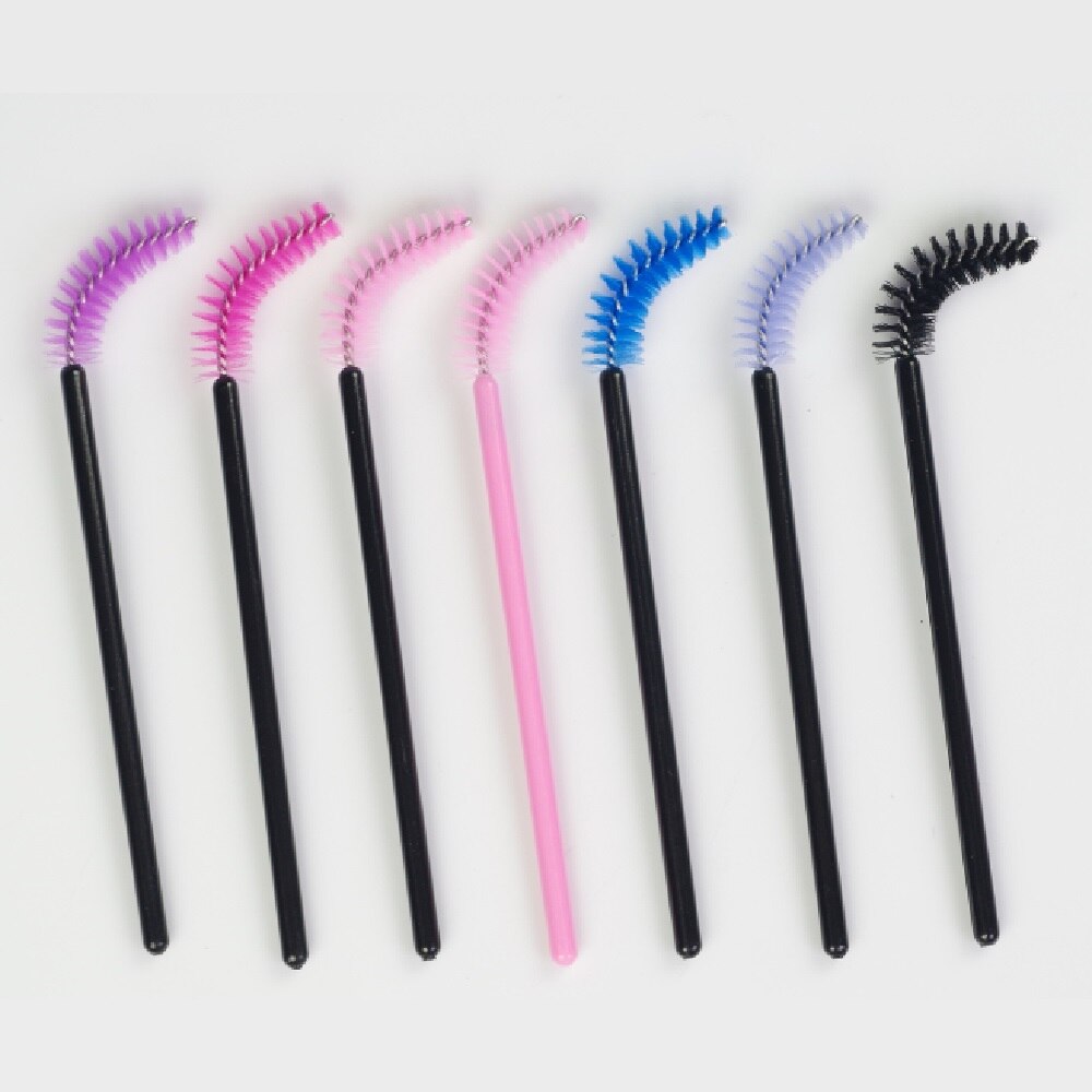 Uulzzor wegwerp wimpermascara borstels make-up kwast staafjes applicator make-up kits 7 kleuren