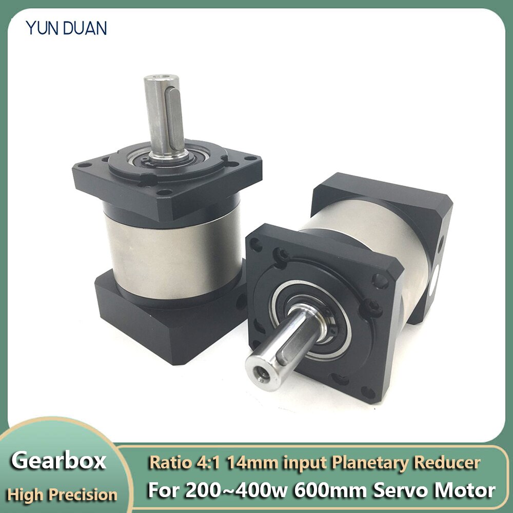 4:1 NEMA24 60mm Planetary Reducer 7 Arcmin Backlash 14mm Shaft Gearbox 4000rpm for CNC 200W 400W Servo Motor High precision