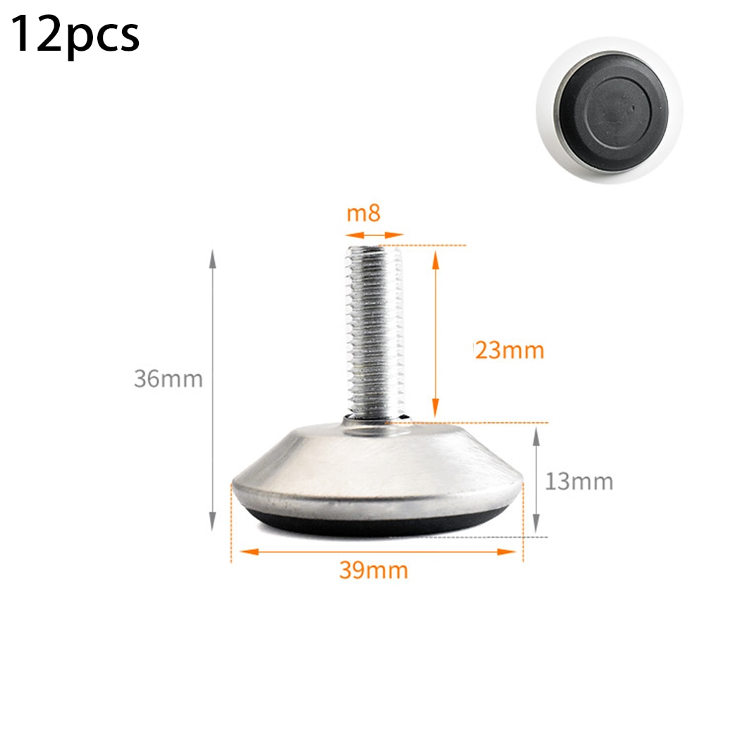 Round Levelling Machine Feet Set Accessory Adjustable Base Feet Foot Home