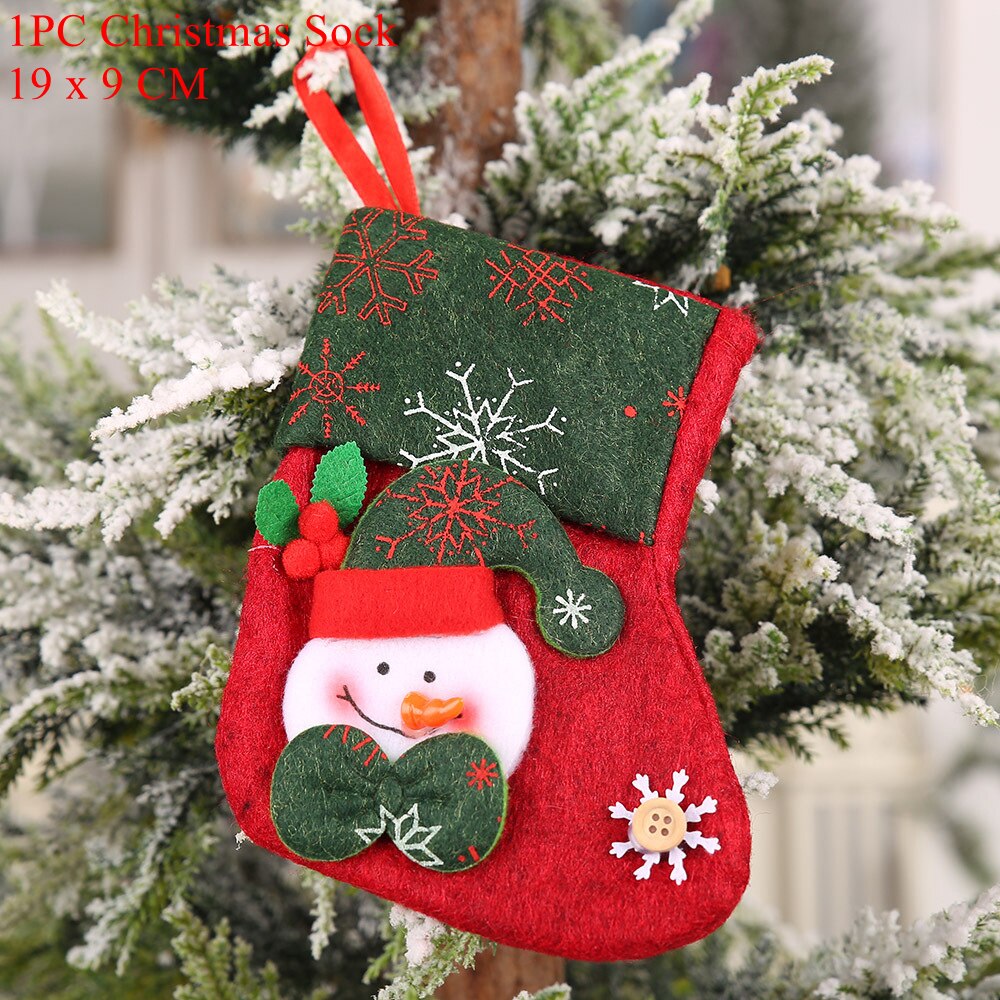 Luanqi julkalender jultomten julhängande dekorationer vägghängande dekor härlig billig kalender gott år: C