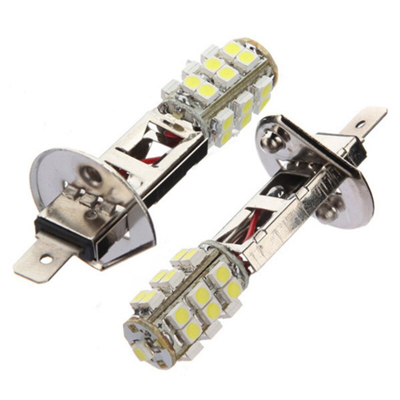 2x Auto LED Mistlamp Lampje - H1 12V 25SMD Vervanging - Wit