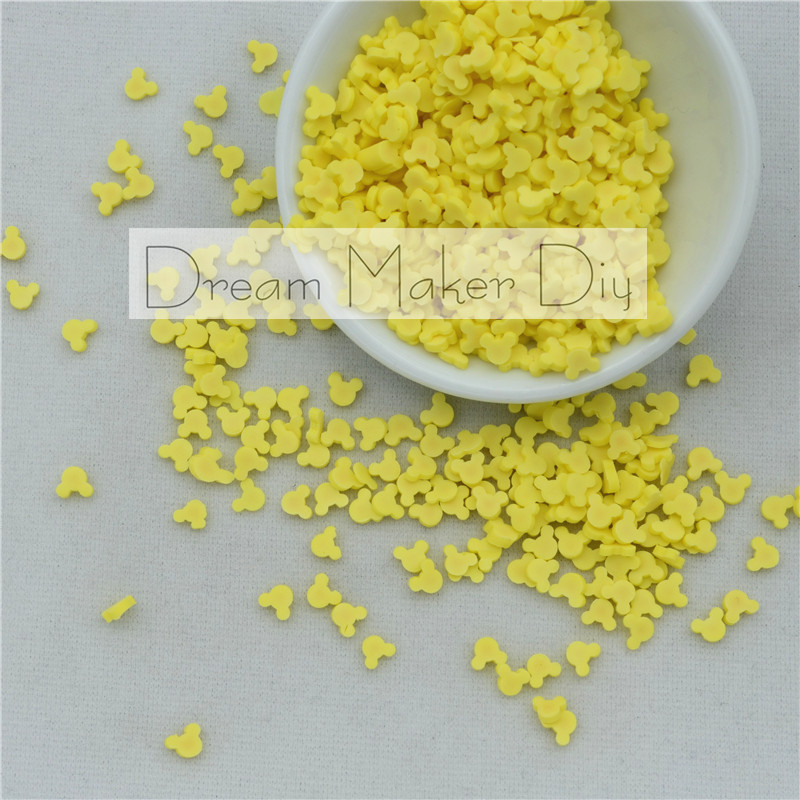 10g/ loten polymeerklei sprinkles mooie muis voor knutselen, diy confetti