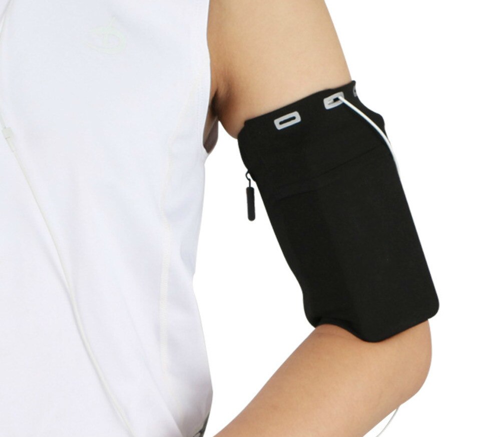 Double Pocket Slender Sports Running Arm Band Case Bag Telephone Wallet Holder Outdoor Pouch on Hand Gym Cover for Iphone 12 11