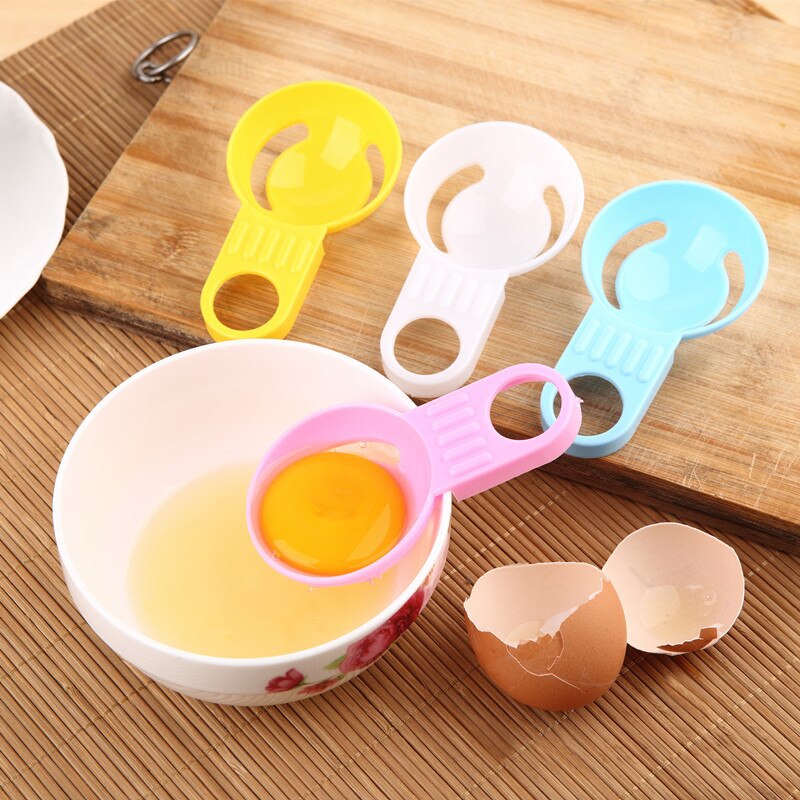 Séparateur d'oeufs en plastique jaune blanc criblage maison cuisine Chef salle à manger Gadget de cuisson traitement des oeufs distributeur d'oeufs