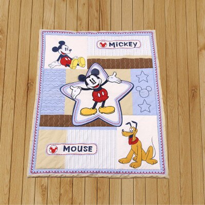 ! cartoon baby beddengoed set ledikant beddengoed set voor meisjes jongens baby dekbed baby quilt: Zwart