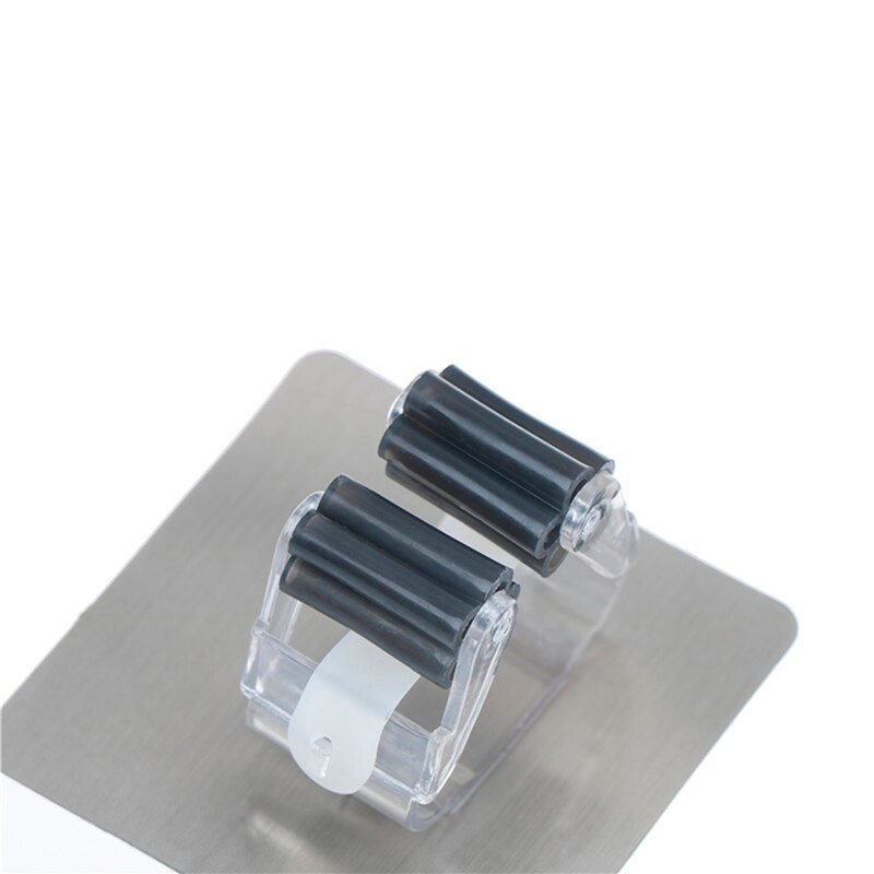 Aan de muur gemonteerde dweilorganizerhouder borstel bezemhanger opbergrek keukengereedschap muur huishoudaccessoire hangende pijphaken