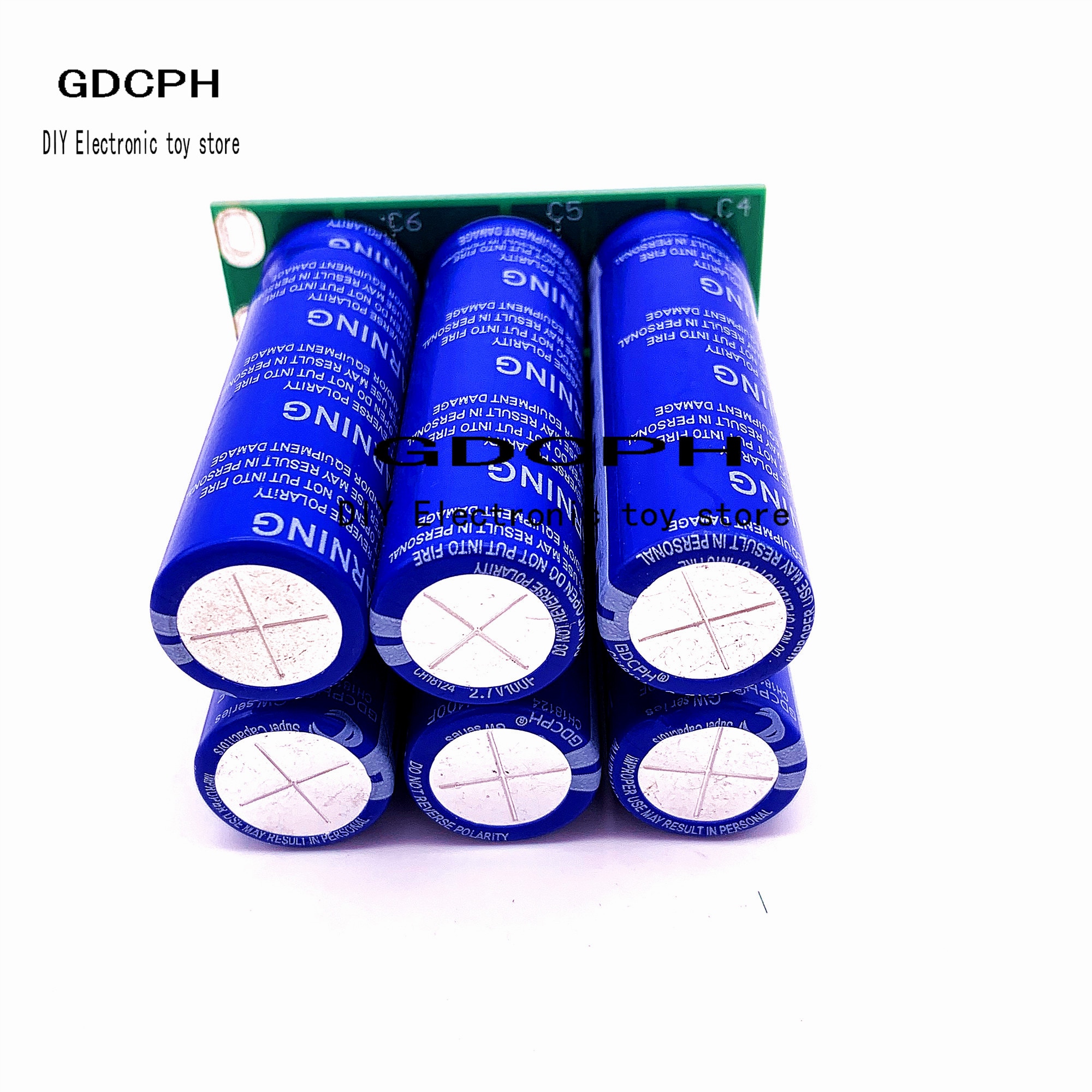 16v 6pcs 16.6f supercapacitor automotive rectifier 2.7v100f dual row supercapacitor module plate