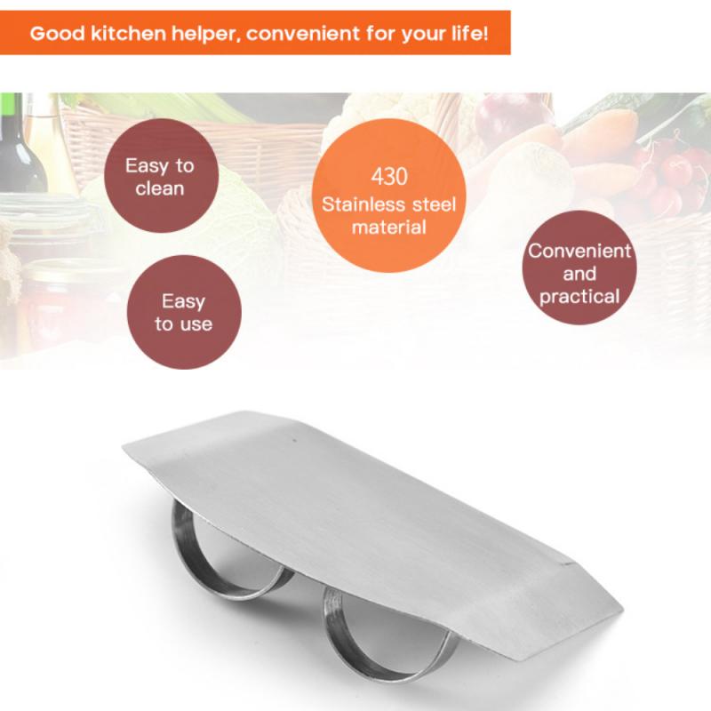1pc Stainless Steel Cutting Hand Guard Cut-proof Hand Finger Protector Knife Cut Slice Safe Guard Tools Utensils For Kitchen