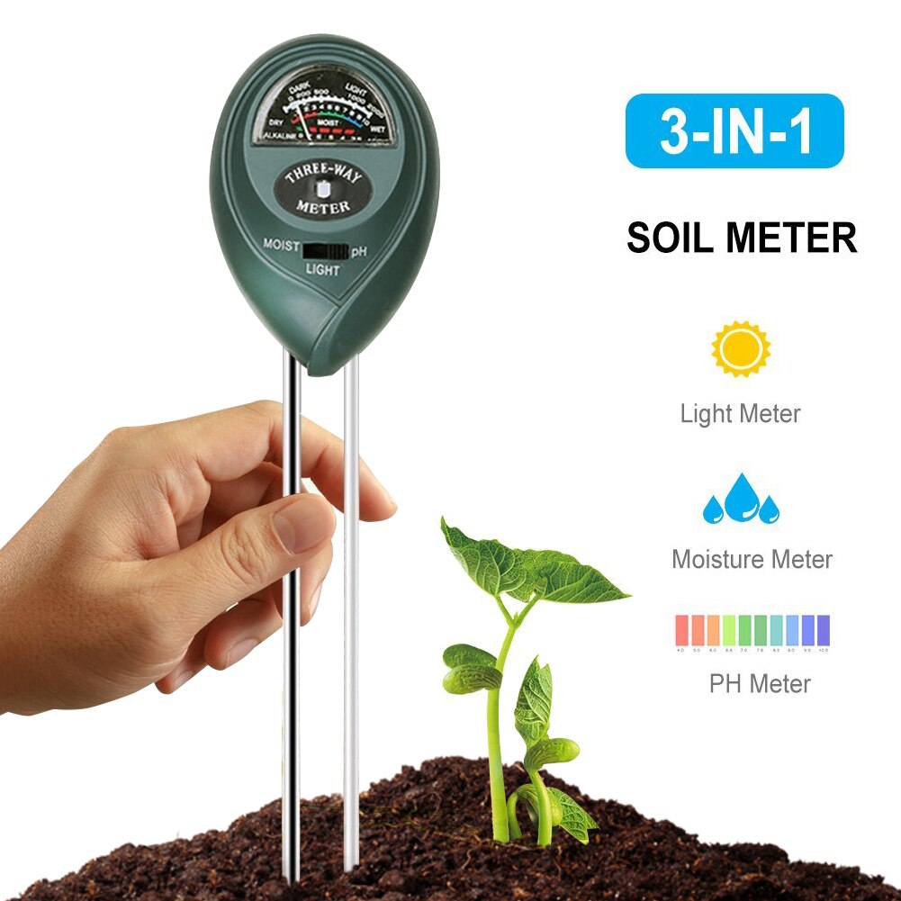 soil PH water moisture meter Acidity humidity sunlight garden plants Flowers moist tester instrument tool Soil tester