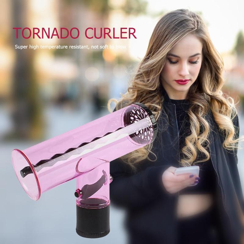Rose tornade cheveux bigoudi sèche-cheveux diffuseur couverture bouclés séchage souffleur élastique sortie d'air femmes coiffure beauté outil